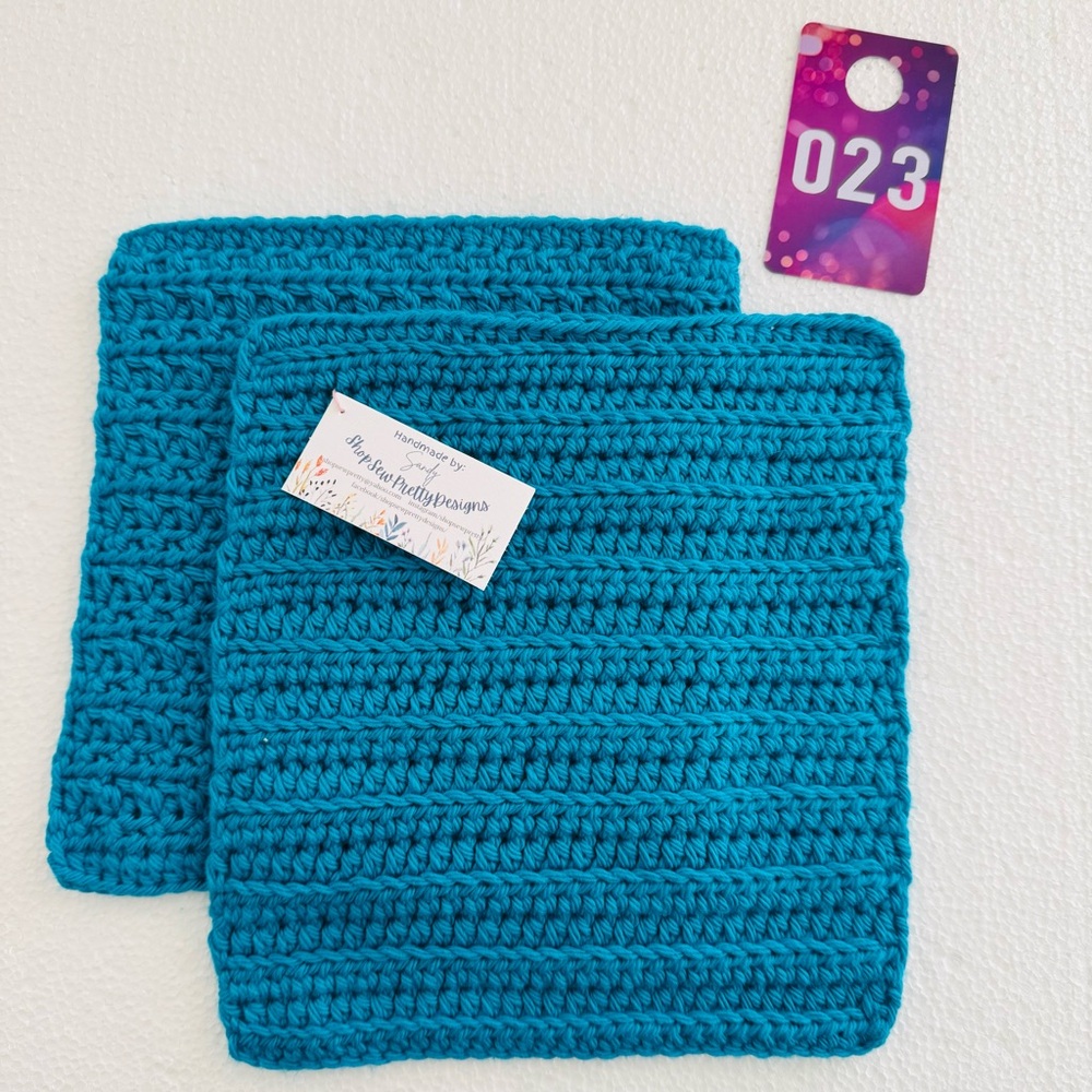 Handmade Crochet Dishcloths Washcloths NWT